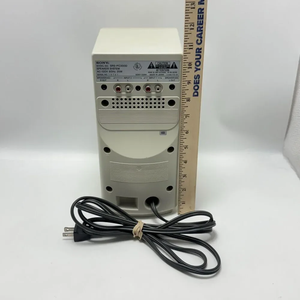 Vintage Sony SRS-PC300D Active Speaker System Desktop Computers Personal System